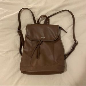 Mini Leather Roots backpack